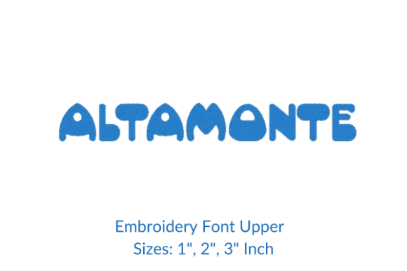 Alta Monte Font Embroidery Design Review for Business Merch