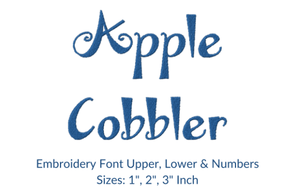 Apple Cobbler Font Review for Real Embroidery Projects