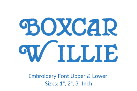 Boxcar Willie Font Embroidery Design: A Craft Fair Seller's Review