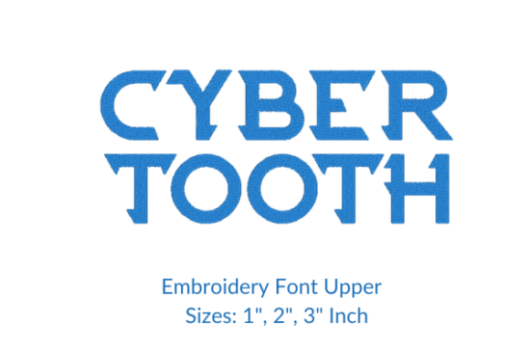 Cyber Tooth Embroidery Font Design: A Designer's Review