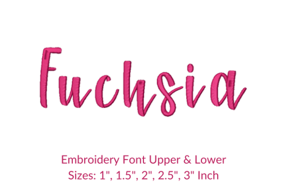 Fuchsia Font Embroidery Design: A Stitcher's Review