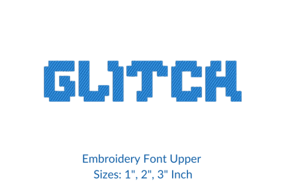 Glitch Font Embroidery Design: A Detailed Stitch-Out Review