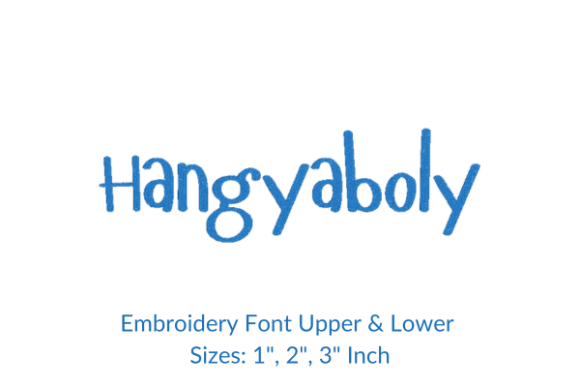 Hangyaboly Font Embroidery Design Review for Brand Merch