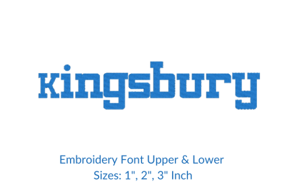 Kingsbury Font Embroidery Design: A Gift Maker's Review