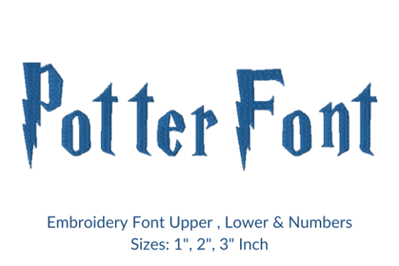Potter Font Embroidery Design: A Seasonal Staple