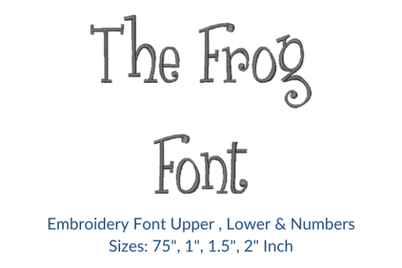 The Frog Font Embroidery Design: A Designer's Review